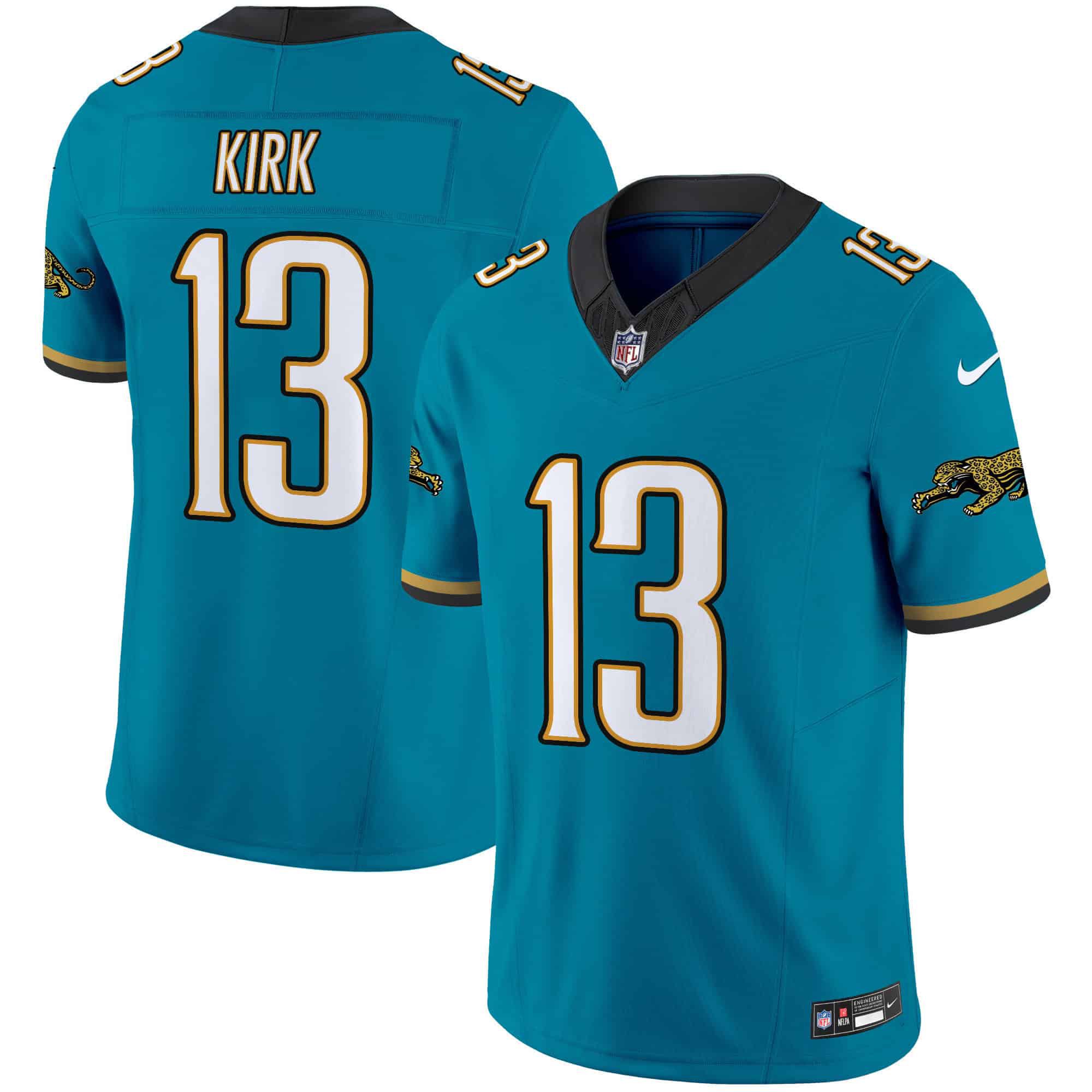 Men Jacksonville Jaguars #13 Kirk Green 2024 Nike Throwback Vapor Limited NFL Jersey->indianapolis colts->NFL Jersey